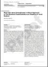 Gary Bruno Schmid<br />
Much Ado about Entanglement: A Novel Approach to Test Nonlocal Communication via Violation of 'Local Realism'